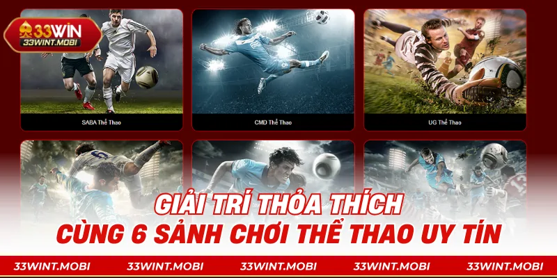 Giải trí thỏa thích cùng 6 sảnh chơi thể thao uy tín
